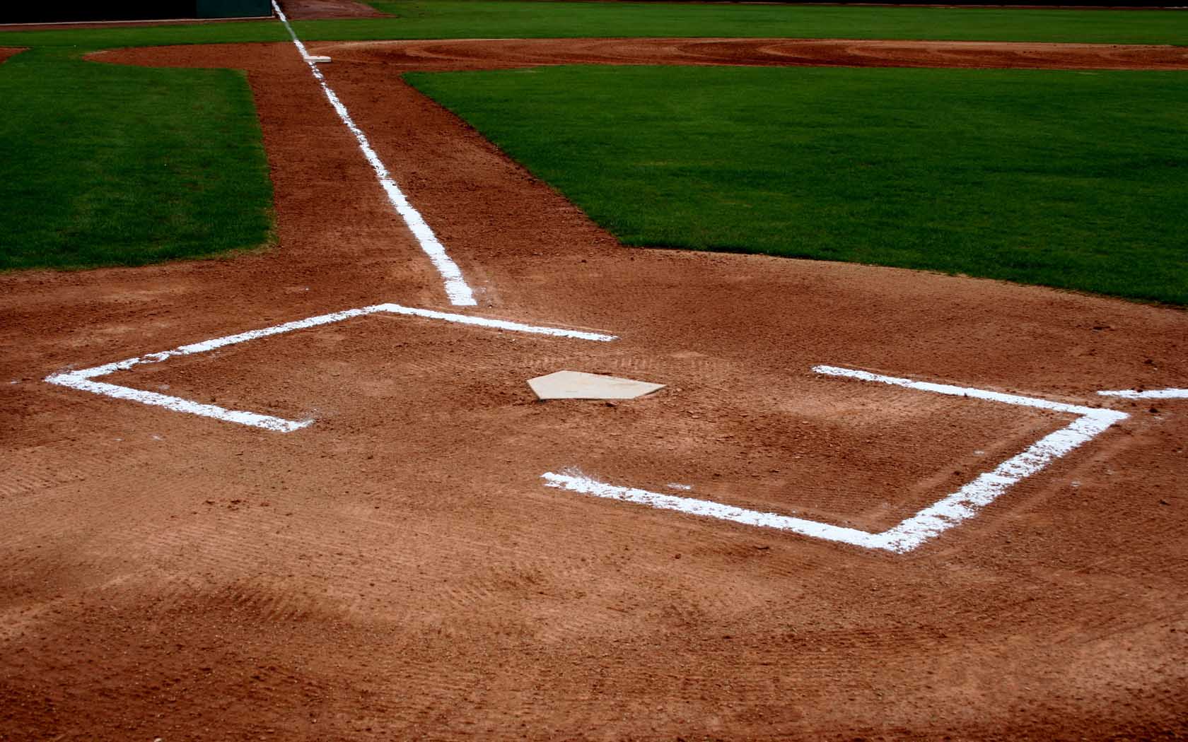 Baseball field home plate